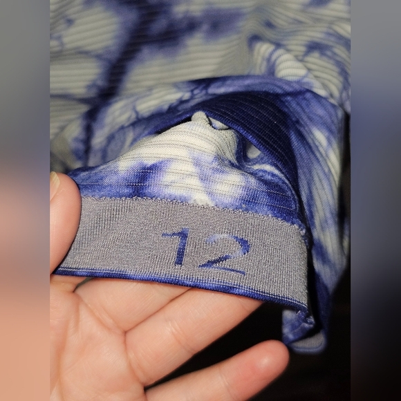 Lululemon Swiftly Tech Tank 2.0 *Wash Shibori Stripe Midnight Orchid Size 12 - Picture 5 of 6